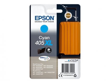 Epson 405XL - azurová - originál - inkoustová cartridge (C13T05H24010)