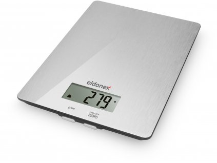 ELDONEX SteelGlass kuchyňská váha, 5 kg, sklo + nerez (EKS-2030-SS)