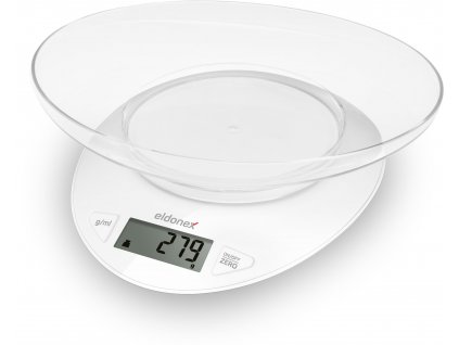 ELDONEX WhiteStar kuchyňská váha, 5 kg, bílá (EKS-1010-WH)