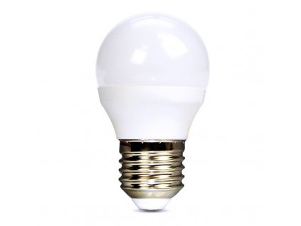 Solight LED žárovka, miniglobe, 6W, E27, 6000K, 510lm (WZ419-1)