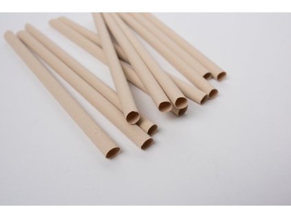 EURO STRAWS - Přírodní bambusové brčko Shakey 8x230mm, 200ks (8594199520873)