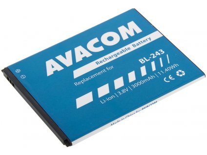 Avacom baterie do mobilu Lenovo A7000 Li-Ion 3,8V 3000mAh (náhrada BL243) (GSLE-BL243-3000)