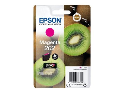 Epson 202 Magenta, purpurová - originální (C13T02F34010)