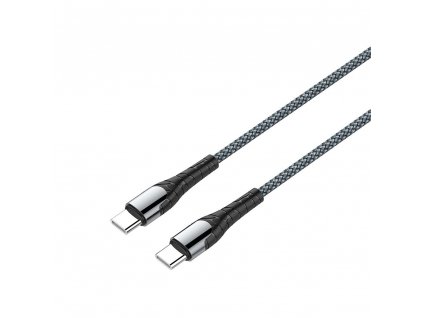 ColorWay USB-C na USB-C kabel 1m (PD 65W), šedý (CW-CBPDCC040-GR)