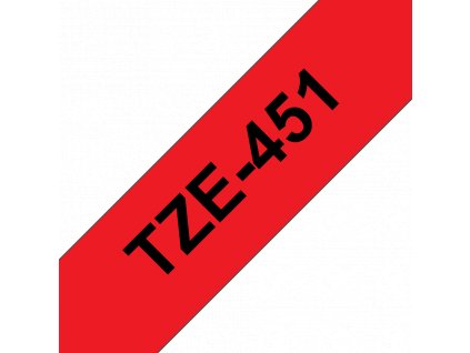 Brother TZ-451, červená/ černá 1ks (24mm, lamin.) (TZe451)