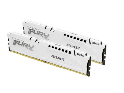 Kingston Fury Beast White DIMM DDR5 32GB 5600MHz, AMD EXPO, bílá (Kit 2x 16GB) (KF556C36BWEK2-32)