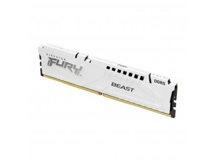 Kingston Fury Beast White DIMM DDR5 16GB 5200MHz, Intel XMP, bílá (KF552C40BW-16)