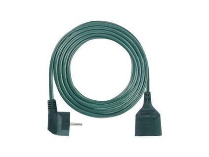 Prodlužovací kabel 5m / 1 zásuvka / zelený / PVC / 1mm2 (P0115Z)