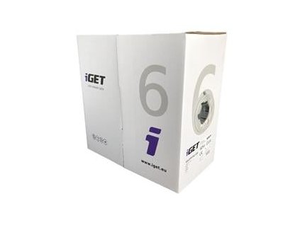 iGET Síťový kabel CAT6 UTP PVC Eca 305m/box (84005020) (84005020)