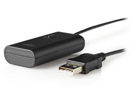 NEDIS bezdrátový audio vysílač/ Bluetooth 3.0/ až 2 sluchátka/ 3,5mm jack/ USB/ černý (BTTR100BK)