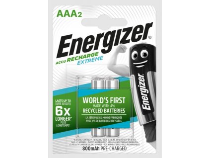 Energizer Nabíjecí baterie - AAA / HR03 - 800 mAh EXTREME DUO (EHR006)