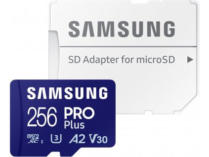 Samsung microSDXC 256GB PRO Plus + SD adaptér (MB-MD256SA/EU)