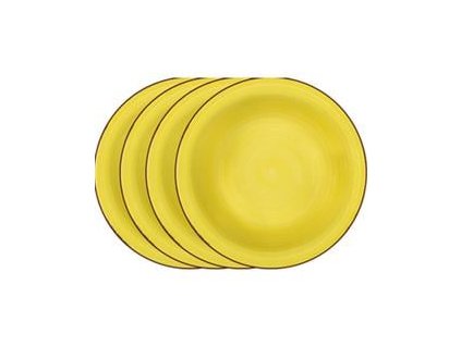 Lamart LT9062 4dílná sada hlubokých talířů HAPPY, žlutá (42004520)
