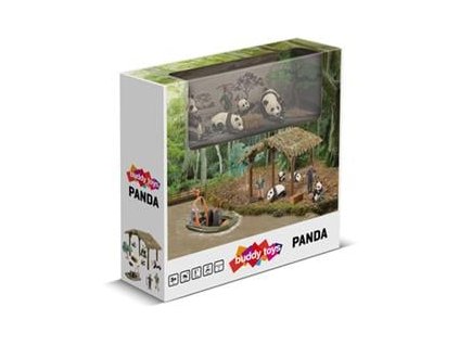 Buddy Toys BGA 1031 Roztomilá rodinka pandy velké s ošetřovateli (57001047)