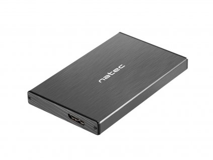 Natec Externí box pro HDD 2,5" USB 3.0 Rhino Go, černý, hliníkové tělo (NKZ-0941)