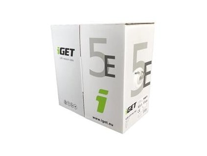 iGET Síťový kabel iGET CAT5E UTP PVC Eca 305m/box (84005010) (84005010)