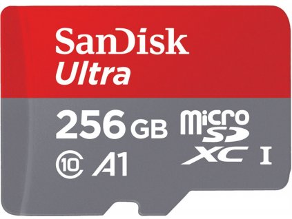 SanDisk Ultra microSDXC 256GB 150MB/s A1 Class10 UHS-I + Adaptér (SDSQUAC-256G-GN6MA)