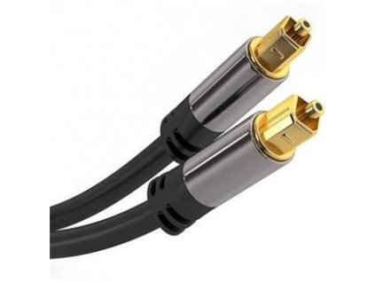 Kabel Toslink M/M, OD:6mm, Gold design 3m (kjtos6-3)