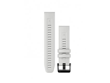Garmin Řemínek QuickFit 22 mm, silikonový, bílý, černá přezka (010-13123-00)