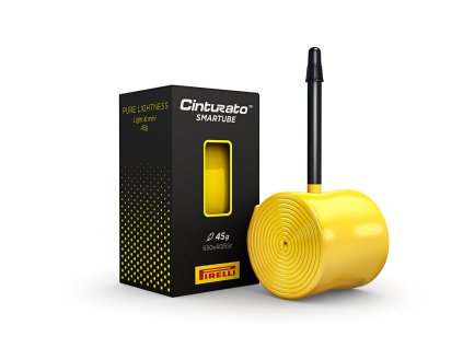 Duše Pirelli Cinturato SmarTUBE,  40/50-584, Presta 60mm, Yellow w/ black valve (13337)