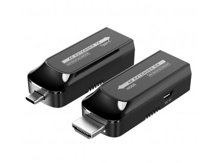 USB-C na HDMI extender přes Cat5e/6/6a 4K@60Hz na 60m (khext60-10)