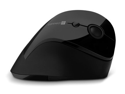Connect IT For Health ergonomická vertikální myš, bezdrátová, černá (CMO-2700-BK)