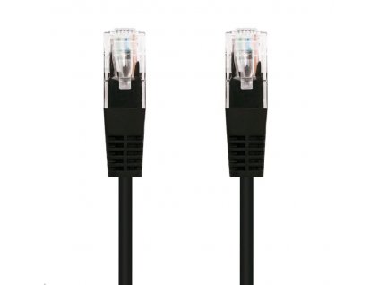 C-TECH kabel patchcord Cat5e, UTP, černá, 3m (CB-PP5-3BK)