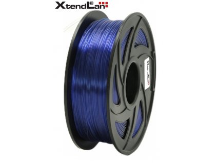 XtendLAN PETG filament 1,75mm průhledný modrý 1kg (3DF-PETG1.75-TBL 1kg)