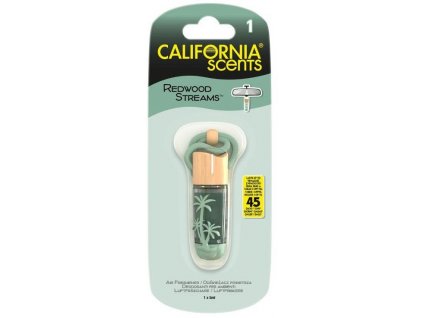California Scents Hanging Vial Redwood Streams - Sekvoje