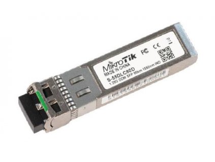 MIKROTIK SFP module 1.25G SM 80km 1550nm Dual LC-connector DDM (S-55DLC80D)