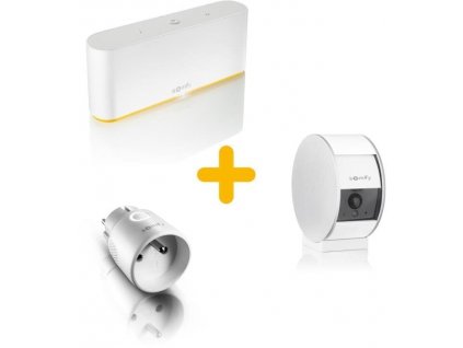 Somfy set řídící jednotka TaHoma Switch + Interiérová bezp. kamera + Zásuvka ON-OFF Plug io (typ E) (1870594 + 1870394 + 1822617)