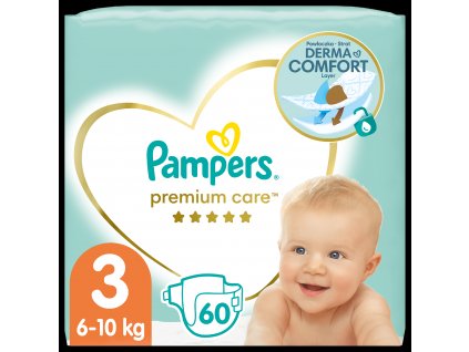 Pampers Premium Care Plenky Velikost 3, 6kg-10kg, 60ks (4015400274780)