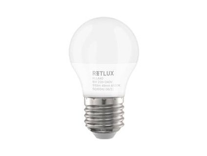 Retlux RLL 440 G45 E27 LED žárovka Mini Globe 6W (50005524)
