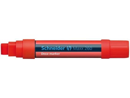 SCHNEIDER Křídový popisovač "Maxx 260", červená, 2-15mm, tekutý (TSC260P)