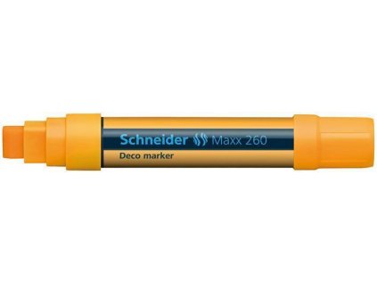 SCHNEIDER Křídový popisovač "Maxx 260", oranžová, 2-15mm, tekutý (TSC260NS)