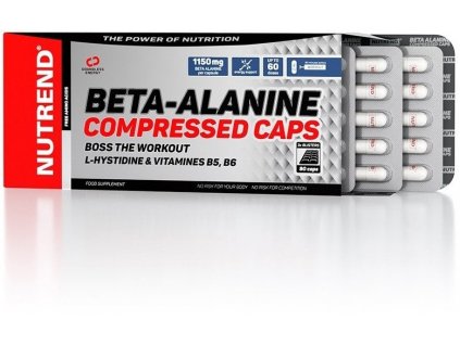 Nutrend BETA-ALANINE COMPRESSED CAPS, 90 kapslí (VR-075-90-XX)