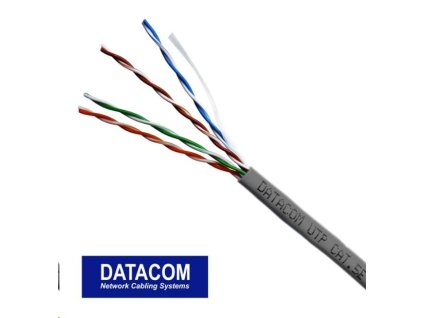 KABEL UTP DATACOM drát cat.5e - Box 500m cívka (1102)