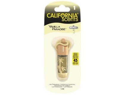 California Scents Hanging Vial Vanilla Paradise - Vanilka (5020144229643)