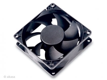 AKASA ventilátor DFS802512L 8cm, černý (DFS802512L)