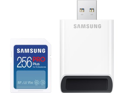 Samsung SDXC 256GB PRO Plus + USB adaptér (MB-SD256SB/WW)