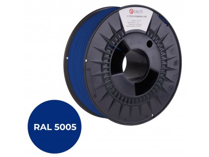 Tisková struna (filament) C-TECH PREMIUM LINE, ASA, signální modrá, RAL5005, 1,75mm, 1kg (3DF-P-ASA1.75-5005)