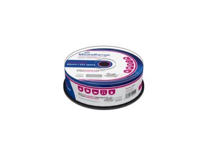 CD-R MediaRange 700MB 52x SPINDL (25pack), printable (MR202)