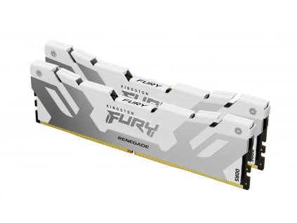 Kingston Fury Renegade White DIMM DDR5 32GB 6400MHz, XMP, bílá (Kit 2x 16GB) (KF564C32RWK2-32)