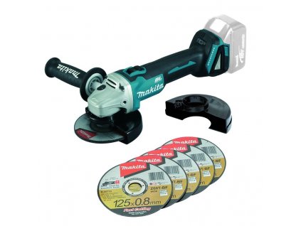 Makita DGA504ZX1 Aku úhlová bruska 125mm Li-ion LXT 18V, bez aku Z (DGA504ZX1)