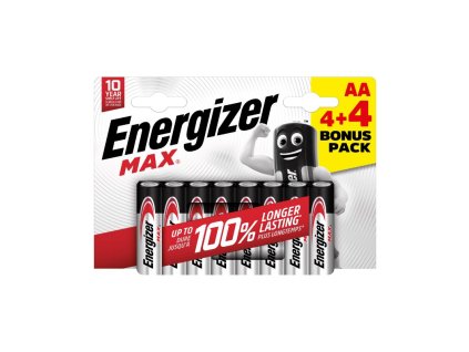 Energizer MAX - Tužka AA/4+4 zdarma