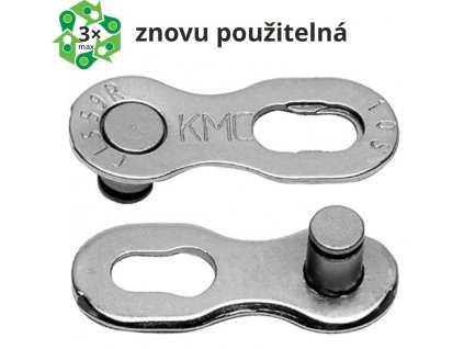 Spojka řetězu KMC 10 rychlostí, EPT povrch, balení 2 ks, cena za balení (23641)