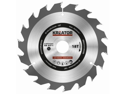 Kreator KRT020404 - Pilový kotouč na dřevo 140mm, 18T (KRT020404)