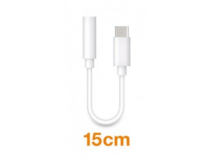 Aligator audio adaptér USB-C / 3,5mm Jack, bílý