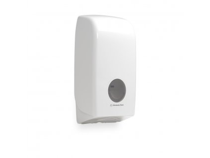 Zásobník skládaného toaletního papíru AQUARIUS, bílá, plast (6946)