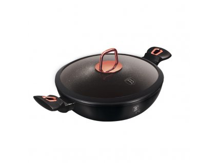 BerlingerHaus Pánev WOK s poklicí Black Rose Collection, 30 cm (BH-7112)